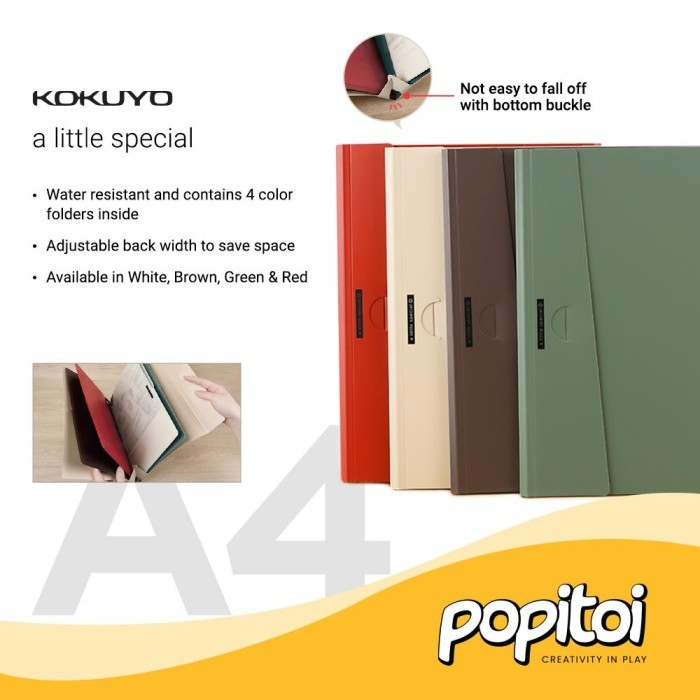 

Sale Kokuyo Retro File Document With Closure A4 (4 Pp Folder)