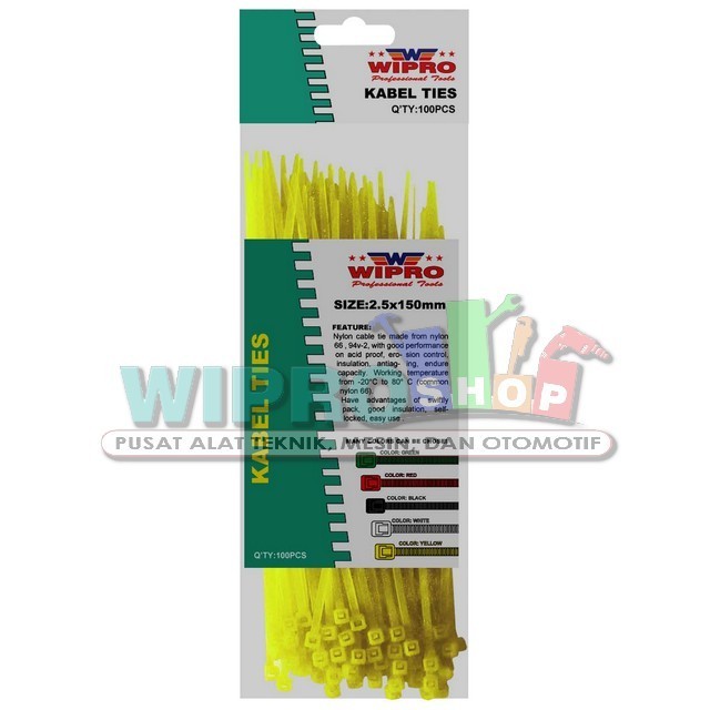 

Sale Wipro Kabel Ties (Neon Yellow) 4.8X250