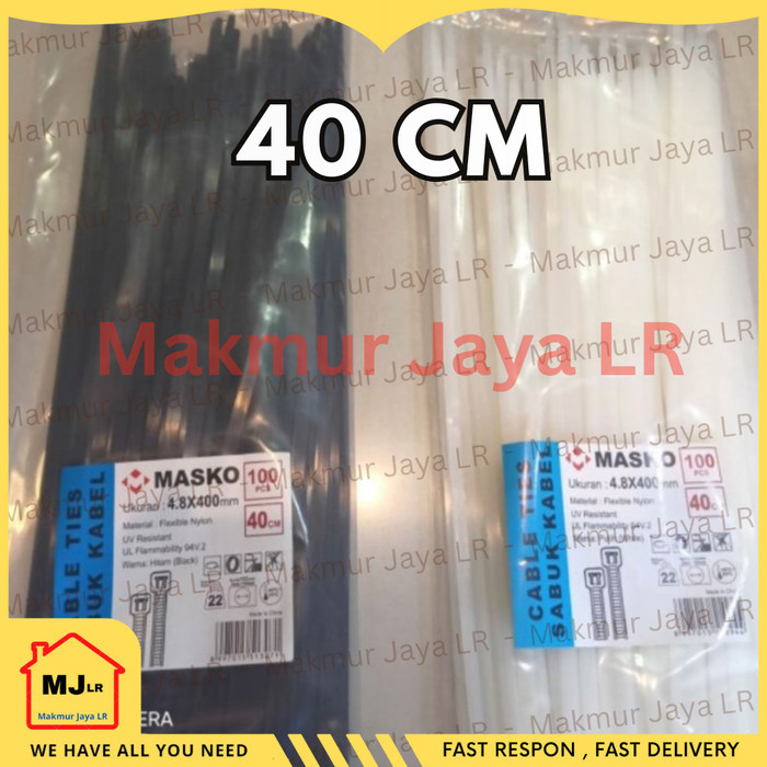 

Sale Kabel Tis 40 Cm / Kabel Ties / Nylon Cable Ties / Pengikat Kabel