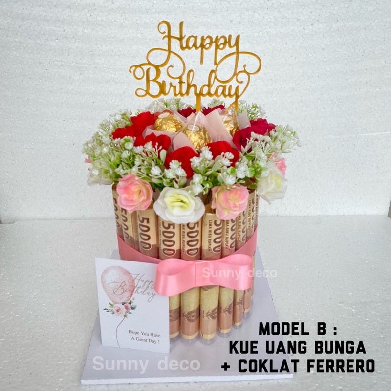 MONEY CAKE KUE UANG ULANG TAHUN Birthday cake kue uang ultah kado ulang tahun hadiah kue uang buket