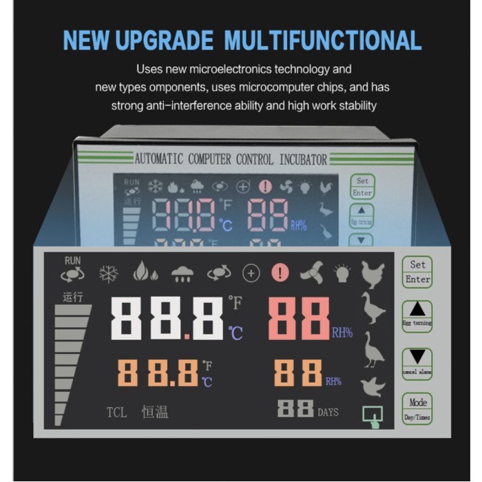 Xm-18S Xm18S Egg Incubator Temperature Thermostat Humidity Controller