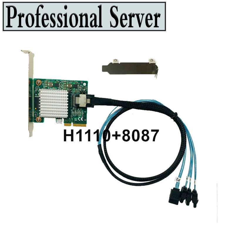 ADTNETWORK H1110 81Y4494 SAS-2 6Gbps HBA LSI 9211-4i P20 IT Mode for ZFS FreeNAS unRAID FOR IBM