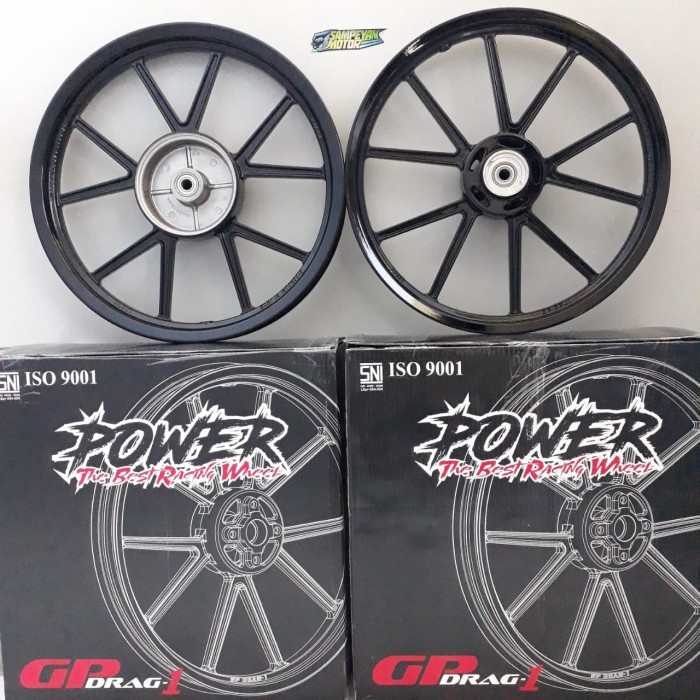 Velg Racing Set Jupiter Mx - Jupiter Z Power Gp Drag-1 Hitam Glossy Barang Langka
