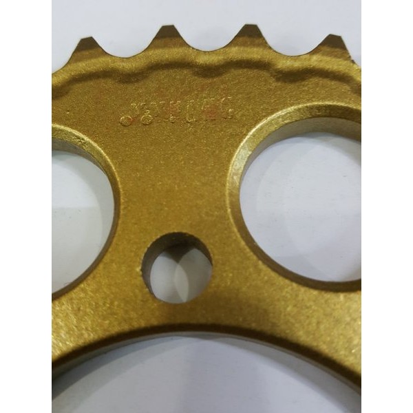 Gear Yy Pang Gold Emas 428 38 Mata Gir Dural Alloy Alumunium Almunium Duralium Satria 2T 120 150 Fu 