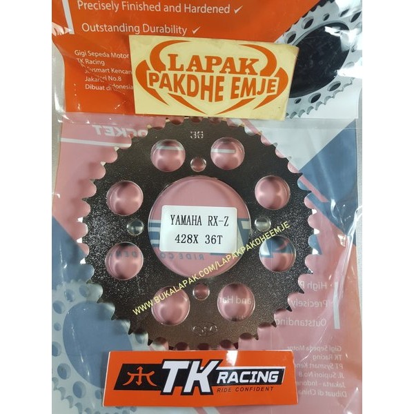 Gear Belakang 428 36 Rx King Rxz Jupiter Z Fizr Jupiter Mx Njmx Ger Tk Racing Original  Gir  Not Sss