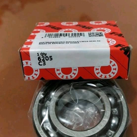 Fag Bearing 6205 6304 6305 6306 6005 Zz C3 Korea Lahar Laker Koyo Ntn Timken Usa Japan Kruk As Ker K