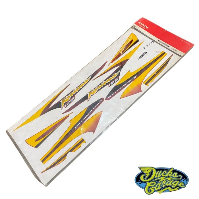 Striping Stiker Body Honda Karisma X125 X 125 Original Kuning Coklat Barang Langka