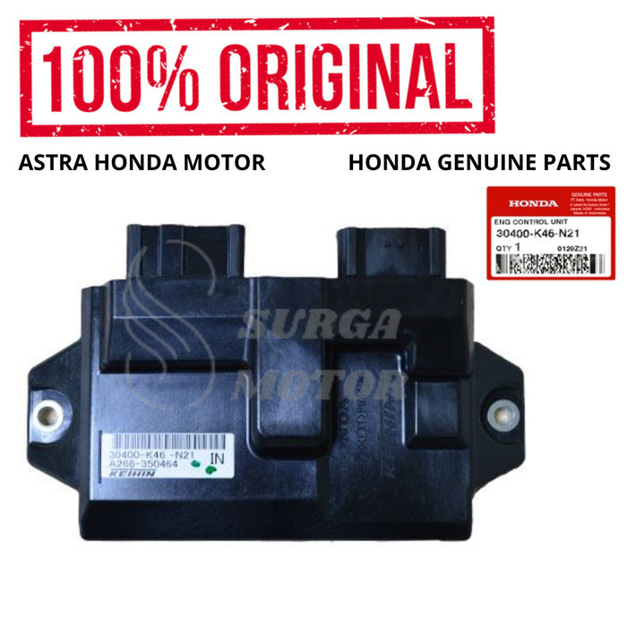 Ecm Ecu Cdi Vario 110 Fi Non Iss Original Honda Ahm 30400-K46-N21 Eng Control Unit Tidak Idling Stop
