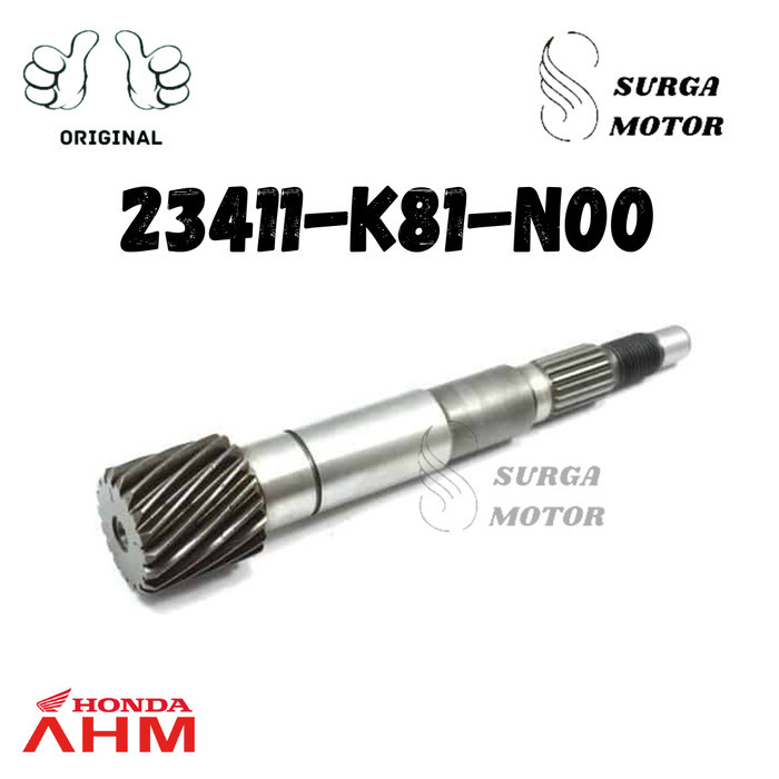 Shaft Face Drive Van Belt Rasio As Pulley Pully Puli Puly 18T Depan Front Scoopy Fi K93 Beat Street 