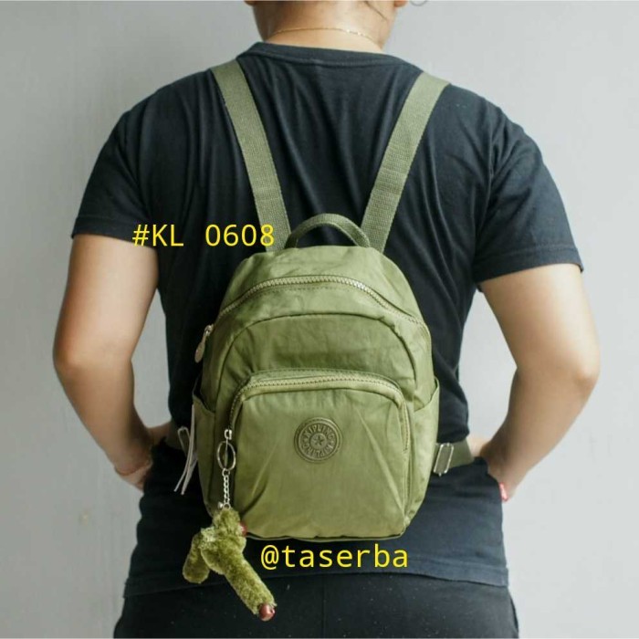 Ready Ransel Fashion Wanita Kipling Mini Kl 0608 Tas Boneka Kecil Sage Pink {TerlarisBest Seller}