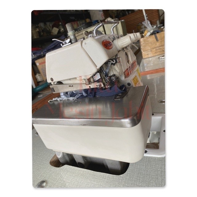 set mesin obras siruba second import benang 4 meja kaki dinamo baru