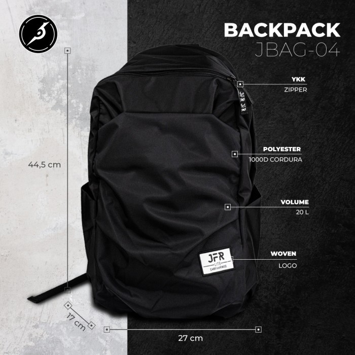 Jfr Tas Ransel Pria/ Tas Punggung Pria Backpack Bahan Polyester Jbag04