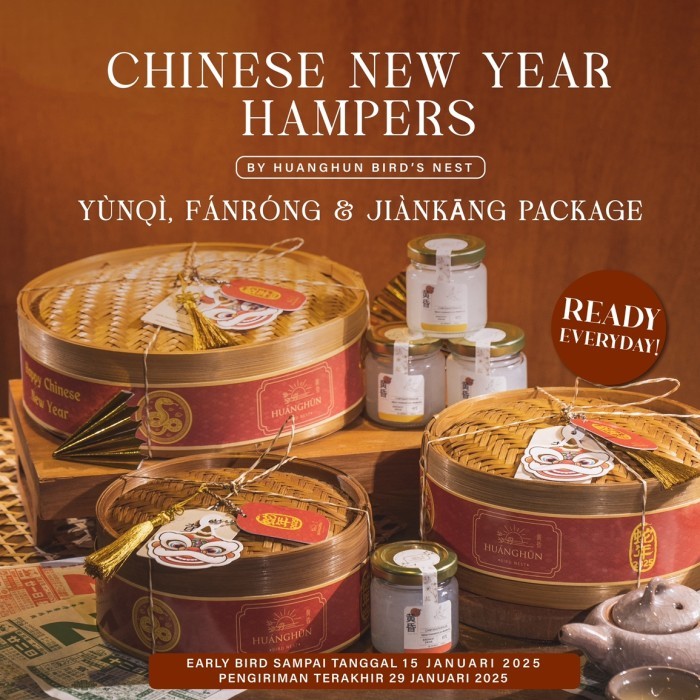 

Huanghun Birdnest Chinese New Year Hampers (Cny Imlek Sincia Hampers) Sarang Burung Walet, Murah,