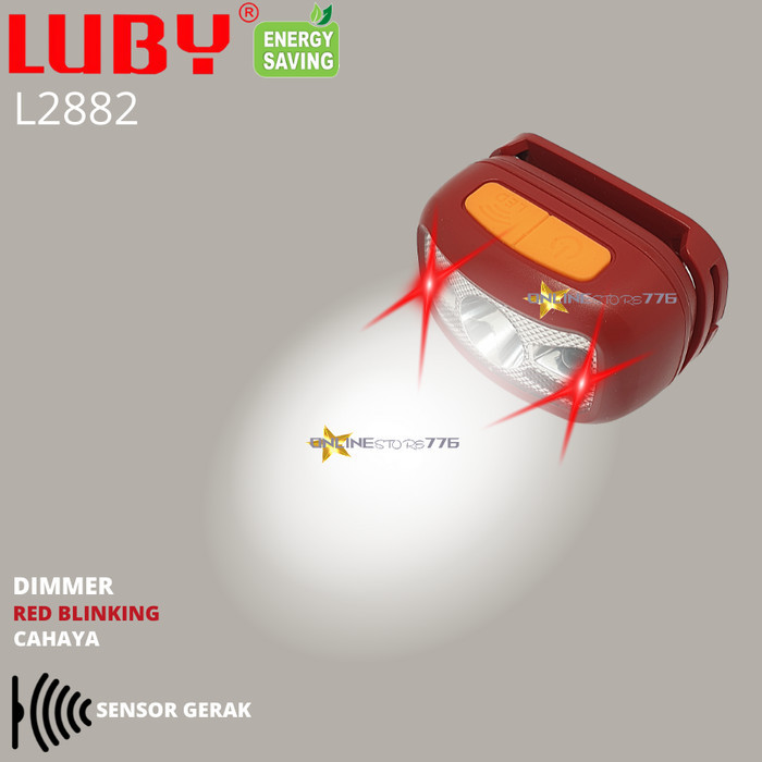 Senter Kepala Luby L2882 / Headlamp Luby L2882 / Rechargeable Termurah