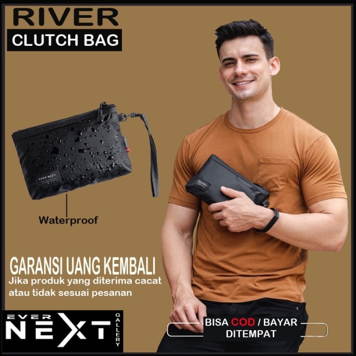 

TERLARIS PROMO TAS HAND BAG UNISEX WATERPROOF PRIA TERBARU TAS DOMPET TANGAN CLUTCH ANTI AIR PRIA