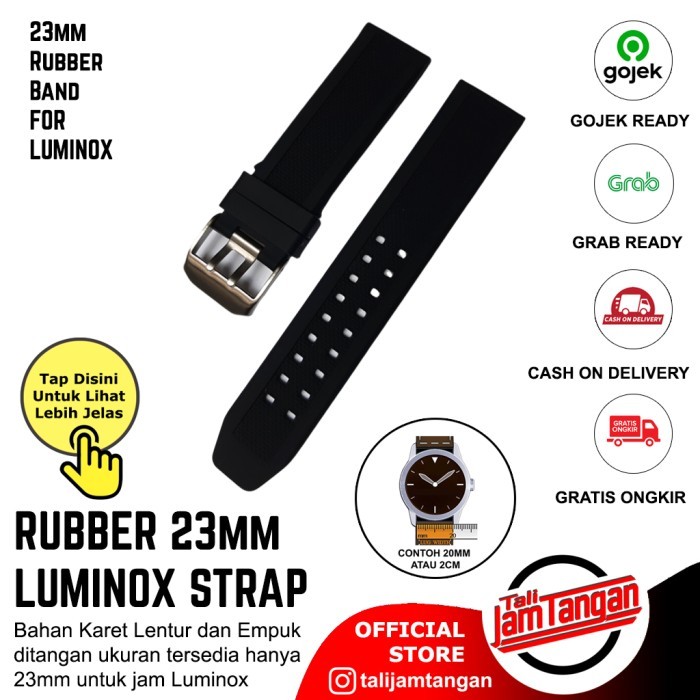 Tali Jam Tangan Karet Untuk Luminox Rubber Strap 23Mm