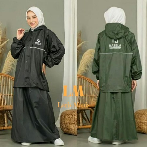 RAINCOAT JAS HUJAN TERBAIK WANITA ROK BY MASELA