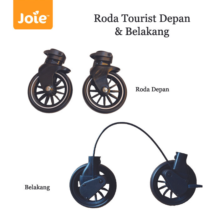 Roda Stroller Joie Tourist - Depan Dan Belakang