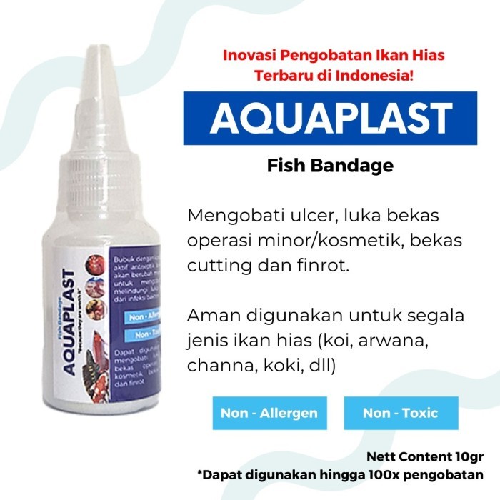 Jual [READY] AQUAPLAST Fish Bandage Obat Luka Ikan Koi Koki Arwana - Ulcer Bakteri