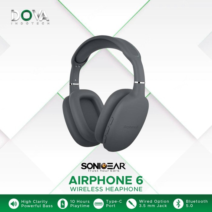 Sonicgear Airphone 6 Bluetooth Headphone With Mic