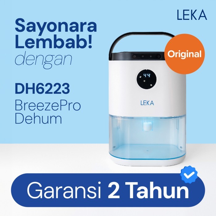 LEKA DH6223 BREEZEPRO DEHUMIDIFIER - SERAP AIR PENYERAP KELEMBABAN