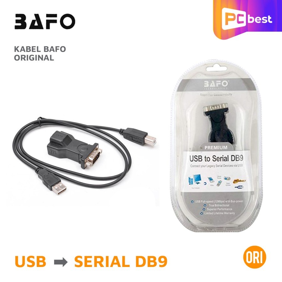 USB To Serial DB9 BAFO ORI / CABLE USB TO RS232 / DB9 BAFO ORI