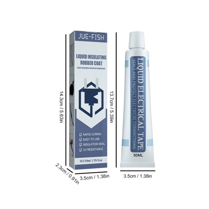 

Ready Stock 50Ml Lem Kabel Listrik Silicone Insulating High Temperature Glue Hitam / Putih Cod
