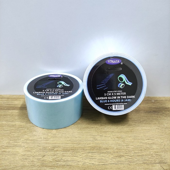 

Terbaru!! Lakban Glow In The Dark Biru 5 Cm X 5 Meter / Fosfor Tape / Luminous Cod
