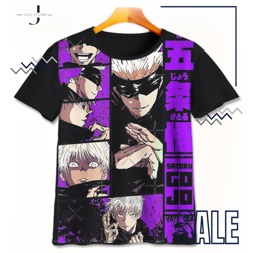 Kaos Anak Jujutsu Kaisen Gojo Satoru Satoru gojo-5-designWD Baju Anak Anime Umakuka - JKids Store