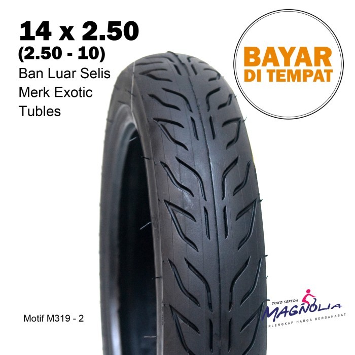 Ban Luar Selis Sepeda Listrik 2.50 Ring 10 Tubles Merk Swallow