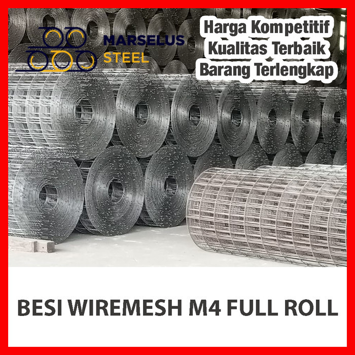 BESI WIREMESH M4 FULL SNI ROLL 2,1 x 54 MTR ULIR BERKUALITAS