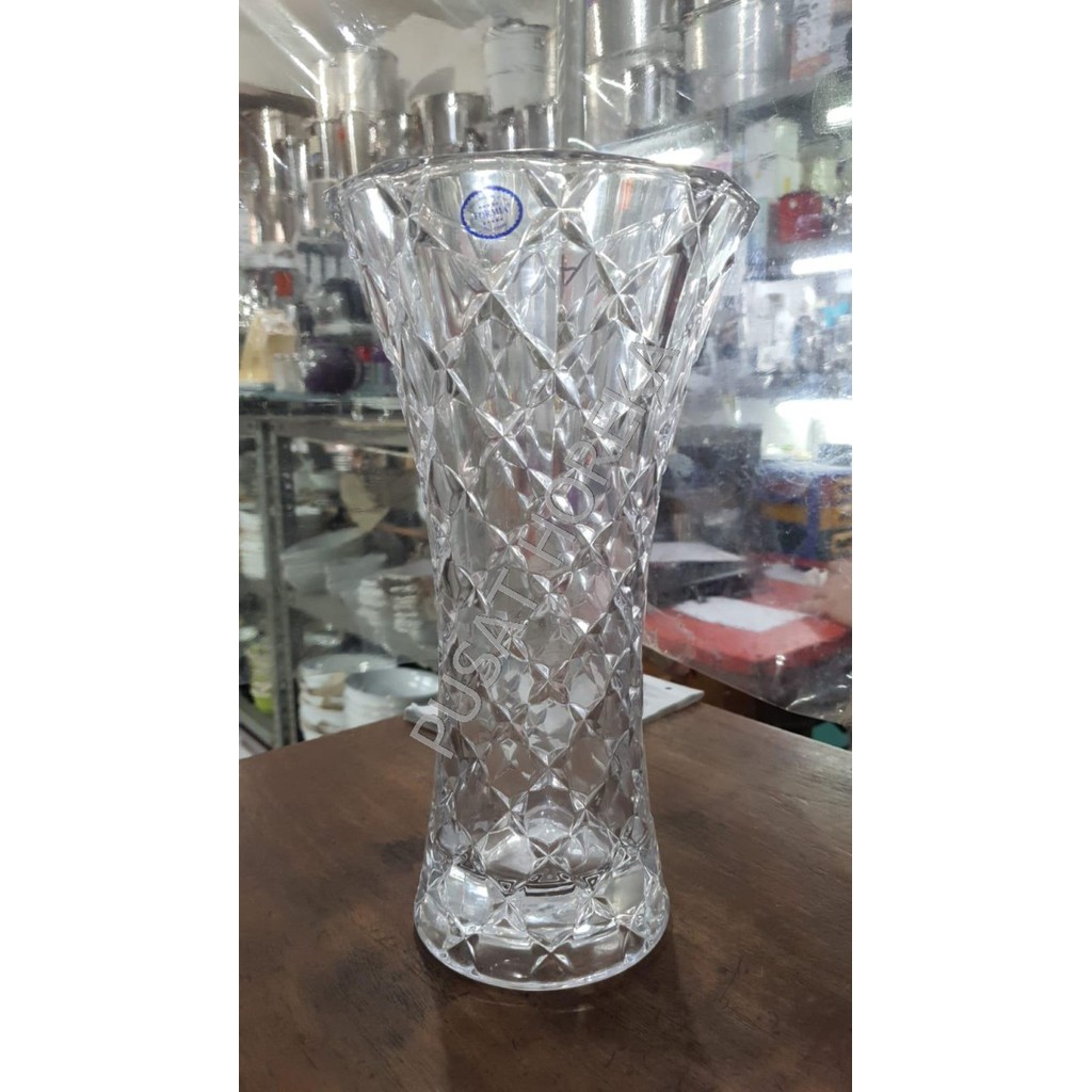 FORMIA VASE / VAS / POT BUNGA KRISTAL KACA 30 CM / 30CM