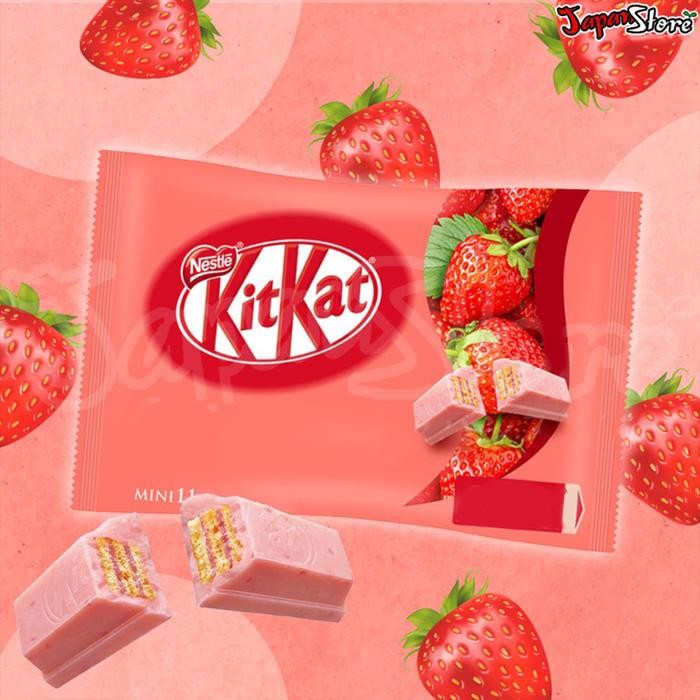 

terbaru !!! kitkat strawberry amaou bag ready