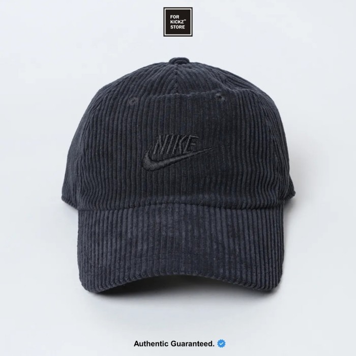 NIKE CLUB UNSTRUCTURED CORDUROY CAP BLACK