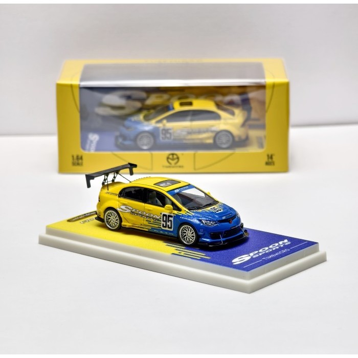 HOT SALE Time Micro Honda Civic Spoon Racing Team #95 FD2 Mugen Type R Race Edition Limited Edition