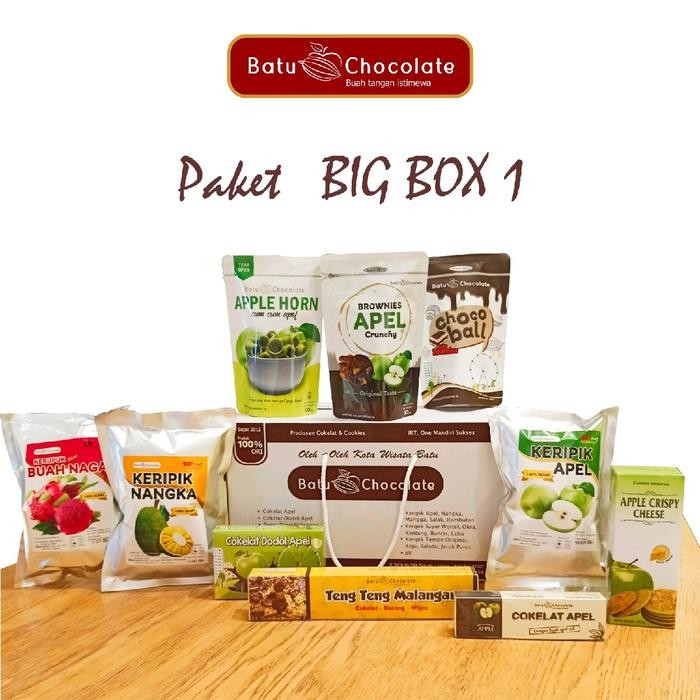 

terbaru !!! paket big box isi 10 pcs dan box ekslusif oleh oleh malang batu - batu chocolate ready