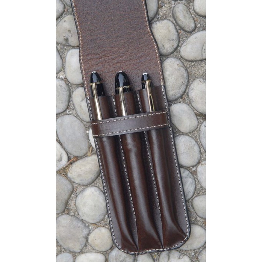 

TERLARIS! Leather Pen Case 3 slot