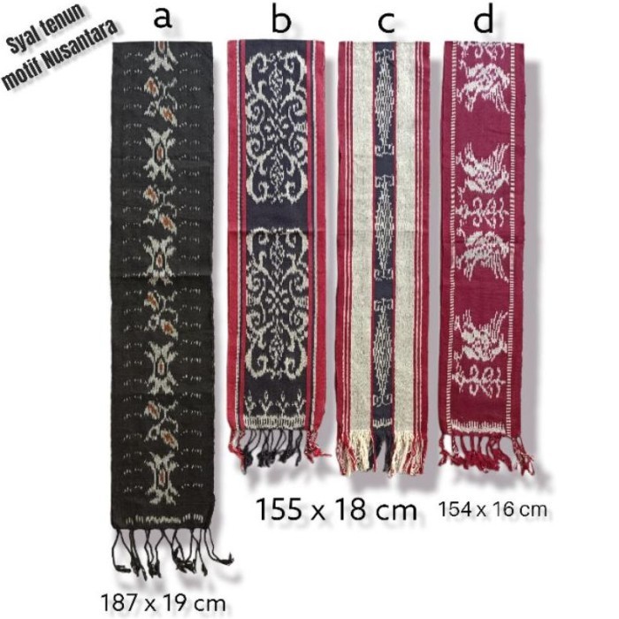 Syal Syal / Scarf Tenun Ikat Etnik Motif Khas Ntt