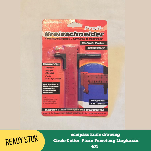 

TERBARU! compass knife drawing Circle Cutter Pisau Pemotong Lingkaran 439