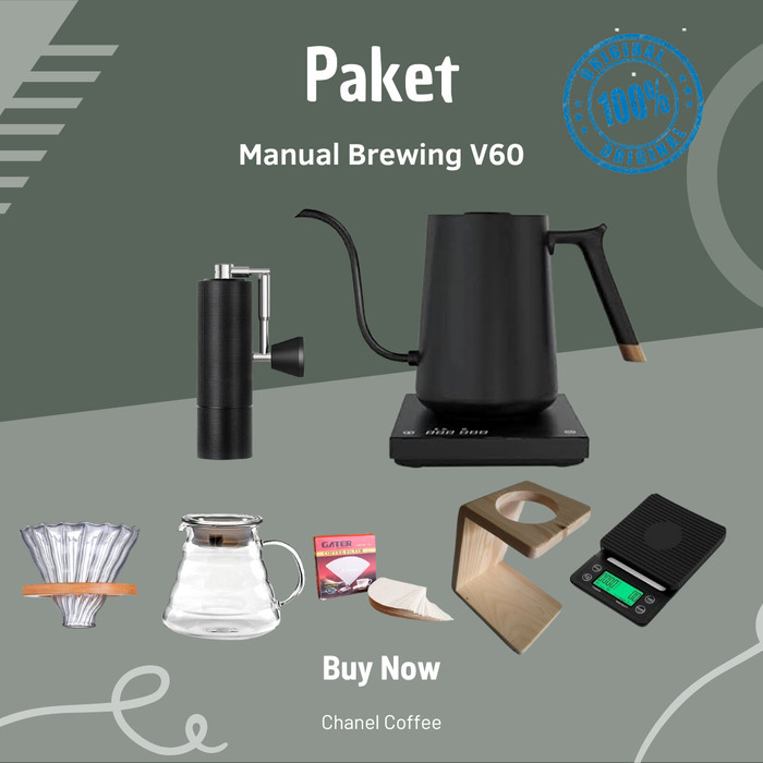Paket Manual Brewing v60 / Timemore C3 Pro / Timemore Kettle Electric