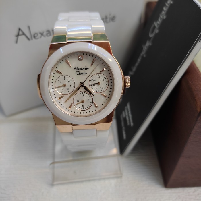 Jam Tangan Analog Wanita Alexandre ristie Ac 2862 BF All Cerak