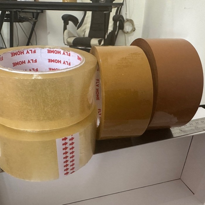 

Viral Flyhome Lakban Bening 1 Dus 100Yard 48Mm X 100Yard 72 Roll Eco Instan Packing Aman