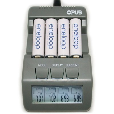 Opus BT-C700 Intelligent 4 Channels LCD Charger for NiCd NiMH