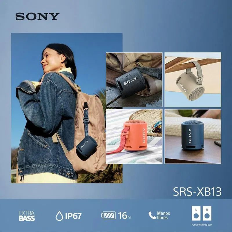 Sony Speaker/Sony Srs-xb13 Outdoor Wireless Portable Waterproof Speaker 100% Original Speaker