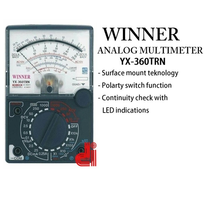 Winner Multitester Multimeter Multi Meter Avometer Analog YX 360TRN