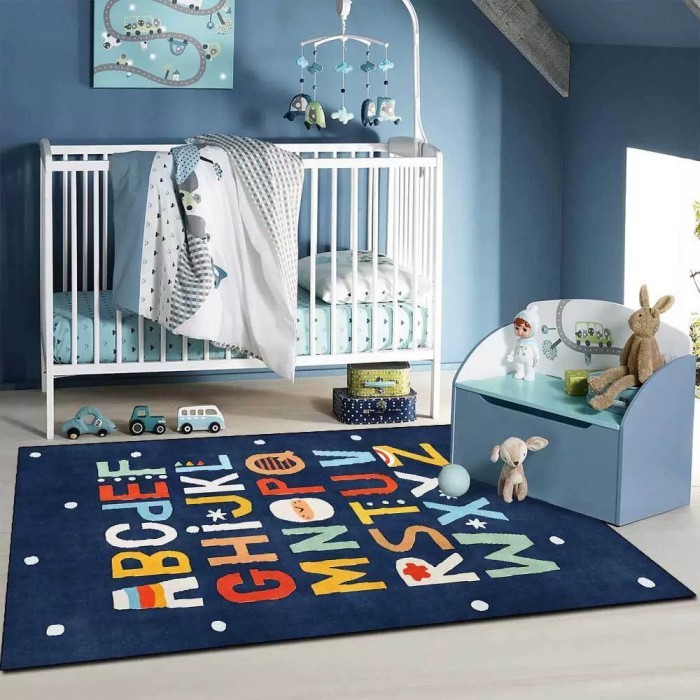 KARPET KAMAR TIDUR ANAK BAYI BULAT ANTI SLIP PLAYMAT BAYI ALAS TIKAR