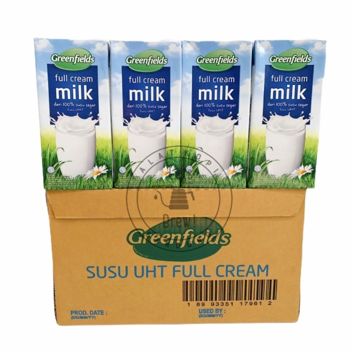

Susu UHT Greenfields 1000ml Full cream (sekarton isi 12)
