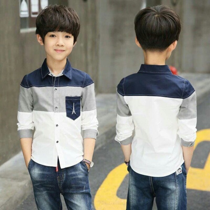 Kemeja 3Tone Paris Kid