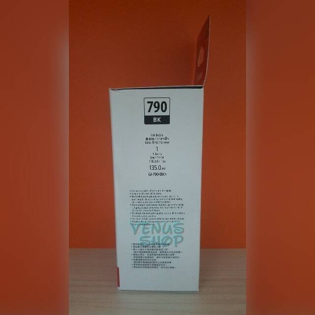 

CANON TINTA BOTOL GI790 BLACK / TINTA REFILL GI 790 HITAM ORIGINAL