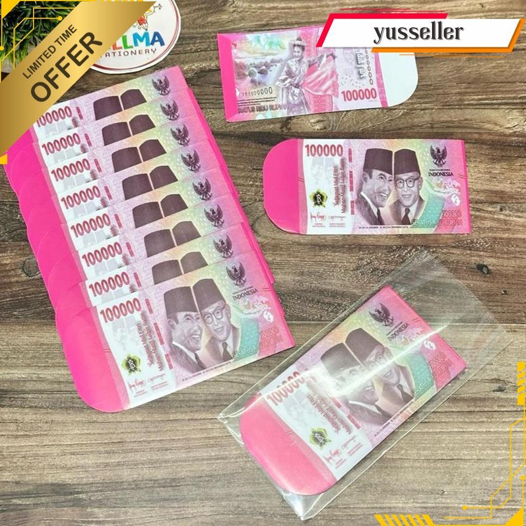 

Ampau Amplop Lebaran Uang Mainan Medium Isi 100 Lembar Terlaris